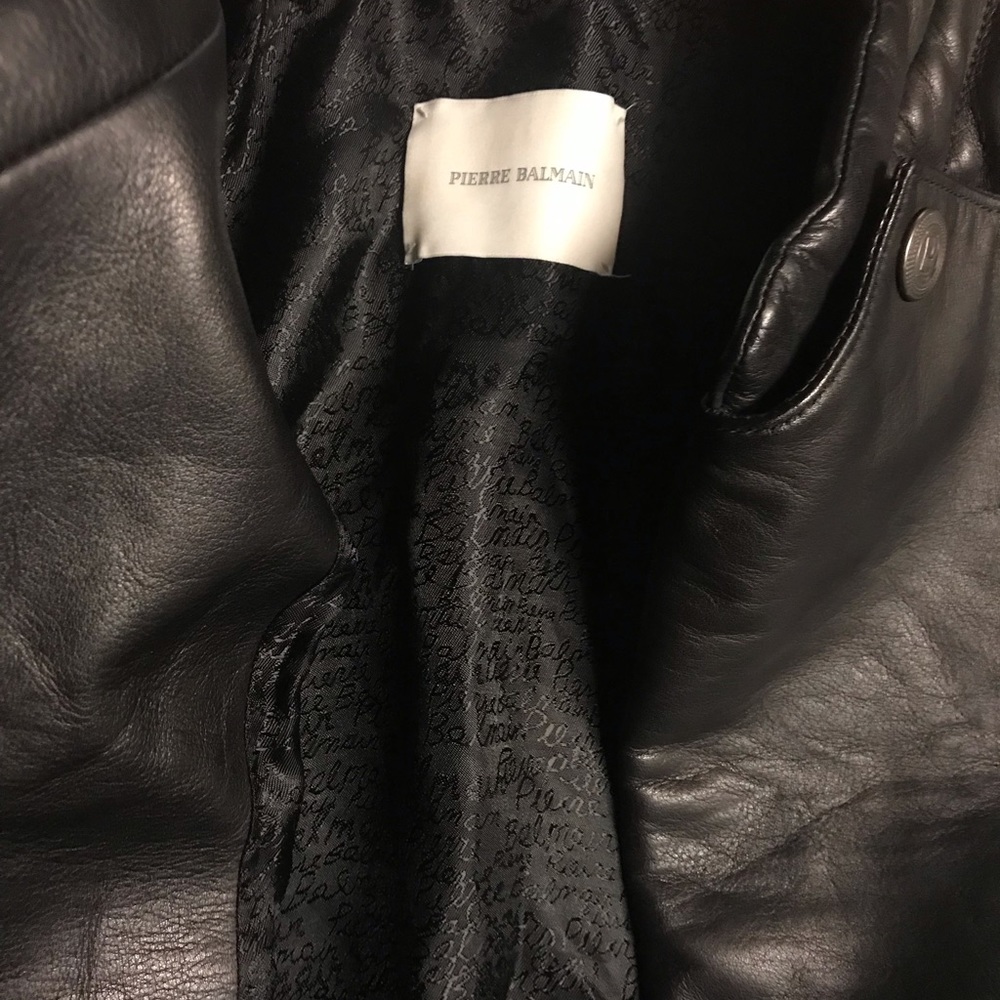 Pierre Balmain leather jacket - Picture 2 of 4